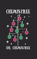 Christmas Chemis Tree Notebook: Notebook / 6x9 Zoll / 120 dotted Pages
