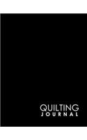 Quilting Journal: Quilt Journal Planner, Quilt Pattern Books, Quilting Daily, Minimalist Black Cover(15 Quilting Journal)