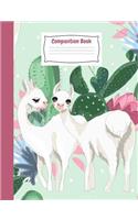 Whimsy Llamas Primary Story Journal Composition Book