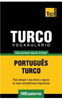 Vocabulário Português-Turco - 7000 palavras mais úteis