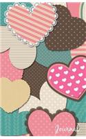 Journal: Happy Valentines Day Love Heart Journal with lined pages, Journals for Children, Women, Boys, Girls (Diary, Notebook) 135 Pages, 5.5 x 8.5