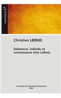 Substance, Individu Et Connaissance Chez Leibniz