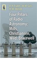 Four Pillars of Radio Astronomy: Mills, Christiansen, Wild, Bracewell