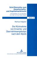 Ruecknahme von Erwerbs- und Uebernahmeangeboten nach dem WpUeG