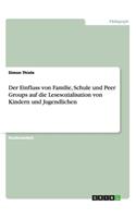 Der Einfluss von Familie, Schule und Peer Groups auf die Lesesozialisation von Kindern und Jugendlichen