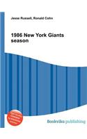 1986 New York Giants Season