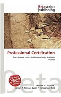 Professional Certification: (English)