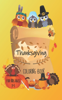 Thanksgiving Coloring Book For Kids Ages 2-5