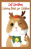 Cat Christmas Coloring Books for Children