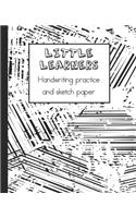 Little learners handwriting practice and sketch paper