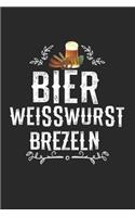 Oktoberfeest bier witte worst krakelingen: Dagboek, notitieboek, boek 100 gelinieerde pagina's in zachte kaft voor alles wat je wilt opschrijven en niet vergeten