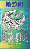 Libro da colorare - Libri da colorare per adulti - Animale - Dinosauri