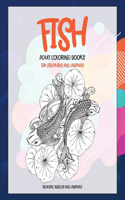 Adult Coloring Books Realistic Insects and Animals - 50 Creatures and Animals - Fish