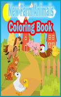 New Farm Animals Coloring Book