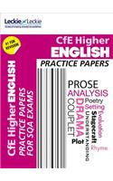 CfE Higher English Practice Papers for SQA Exams