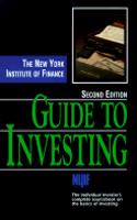 Guide to Investing, Second Edition  (New York Inst
