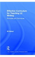 Effective Curriculum for Teaching L2 Writing