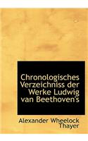 Chronologisches Verzeichniss Der Werke Ludwig Van Beethoven's.