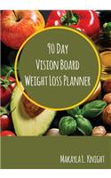 90 Day Vision Board Weight Loss Planner: Your Weekly Meal Planning Journal for Any Diet Plan Such As Detox or Intermittent Fasting, Carb Cycling For Women - An Apple A Day