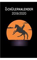 Schülerkalender 2019 - 2020 - Reiterin: DIN A5 Schülerkalender / Schulplaner 2019 / 2020 12 Monate: August 2019 bis August 2020, Woche jeweils 2 Seiten mit Platz für Hausaufgaben