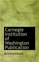 Carnegie Institution of Washington Publication