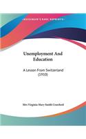 Unemployment And Education