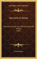 Hans Sachs In Weimar