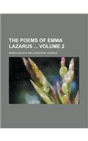 The Poems of Emma Lazarus Volume 2: (English)