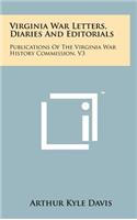Virginia War Letters, Diaries and Editorials
