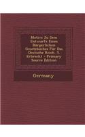 Motive Zu Dem Entwurfe Eines Burgerlichen Gesetzbuches Fur Das Deutsche Reich. 5. Erbrecht