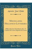 Miscellanea Hellenico-Litteraria