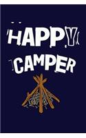 Happy Camper: Camper Writing Journal Lined, Diary, Notebook(Outdoorsy Notes)