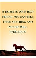 If God created anything... blank lined notebook - journal - Horse quote (6x9 inches) with 100 Pages