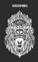 Wochenplaner mit Mandala Gorilla Affe: Terminplaner I DIN A5 I 120 Seiten I universaler Wochenkalender I Organizer I Kalender(1 Mandala Wochenplaner)