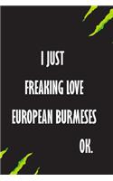 I Just Freaking Love European Burmeses Ok