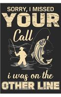 Sorry i missed your call i way on the other line: Fishing Logbook for fishing lover to keep note of fishing days activity