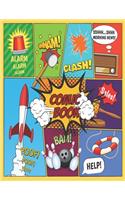 Draw Your Own Comics/Blank Comic Journal - 24 Pages of Fun Comic - A Large 8.5