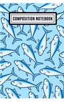 Fish Wide Ruled Composition Notebook