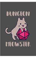 Dungeon Meowster DnD Notebook Journal 100 Lined Pages matte.