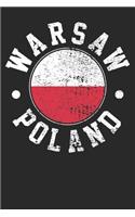 Notebook: Warsaw Poland Dot Grid 6x9 120 Pages