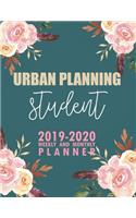 Urban Planning Student: 2019-2020 Weekly and Monthly Planner Academic Year with Class Timetable Exam Assignment Schedule Record School College University