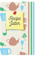 Recipe Jotter - Notebook: Baking and cooking gifts for baking and cooking lovers for men and women - Lined notebook/journal/diary/logbook/jotter