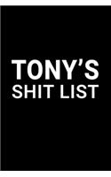 Tony's Shit List