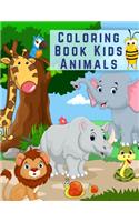 Coloring Book Kids Animals