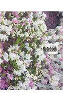 Notebook: (Beautiful Flowers) 150 Page, 8x10 Inch College Ruled Composition Notebook For Writing. Great For Teenagers.