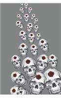 Notebook: Skull Journal 6x9 Lined Notebook 150 Pages