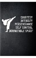 Courtesy integrity perseverance self control indomitable spirit