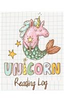 Unicorn Reading Log: Gift for Book lovers/ Reading Journal Mermaid Unicorn Cover Large(8x10"), 200 Record Pages(5 Reading Log You Are Magical)