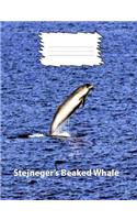 Stejneger's Beaked Whale Wide Ruled Line Paper Composition Book
