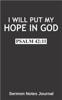I Will Put My Hope in God Psalm 42